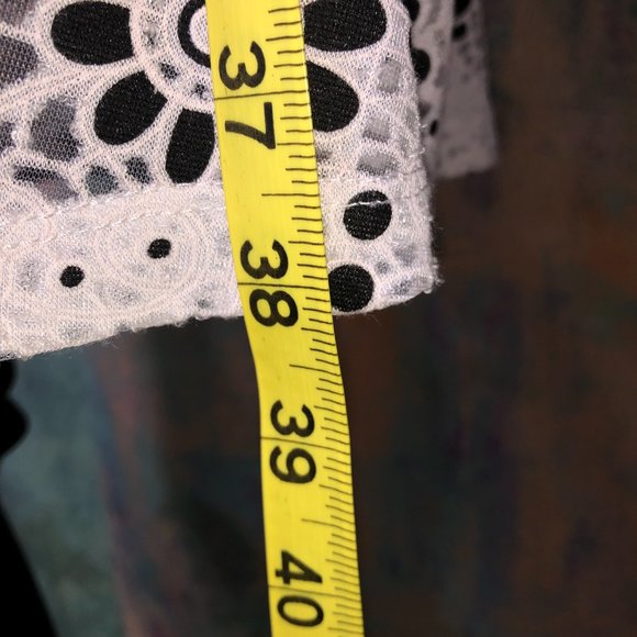 📌 Beige by eci Work to Weekend Ready Rayon Mix Lace Optic Sleeveless Dress - Picture 12 of 15